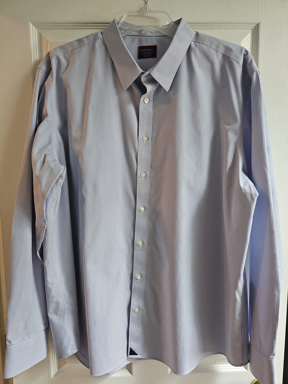 UNTUCKit Light Blue XXX-Large Tall Dress Shirt